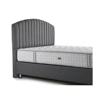 Mobilya Dükkanım Armoni 90x190 cm Başlıklı Sandıklı Tek Kişilik Baza Seti Gri