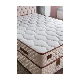 Mobilya Dükkanım Eva 100x200 cm Başlıklı Yataklı Sandıklı Tek Kişilik Baza Seti Bej