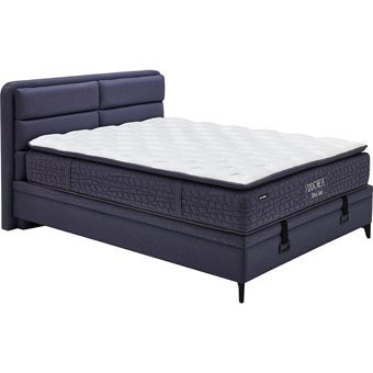 Yataş Bedding Duchess Ultra Care 120x200 cm Başlıklı Yataklı Sandıklı Tek Kişilik Baza Seti Lacivert