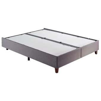 Yataş Bedding Lisbon 100x200 cm Başlıklı Yataklı Sandıklı Tek Kişilik Baza Seti Gri