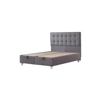 Mobilya Dükkanım Sleep 120x200 cm Başlıklı Sandıklı Tek Kişilik Baza Seti Siyah