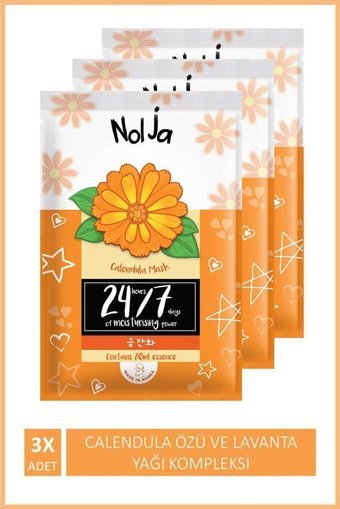 Watsons Nolja Calendula Nemlendiricili Kağıt Yüz Maskesi 3 Adet