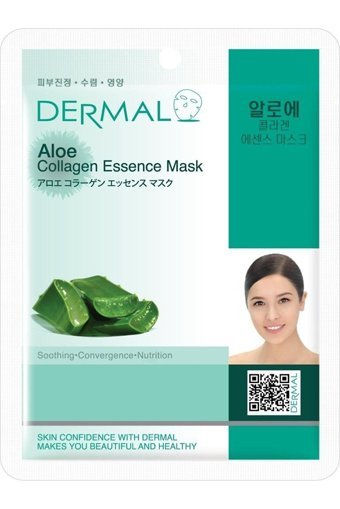 Dermal Yatıştırıcı Ve Nemlendirici Aloe Özlü Kolajen Nemlendiricili Kağıt Yüz Maskesi 23 gr