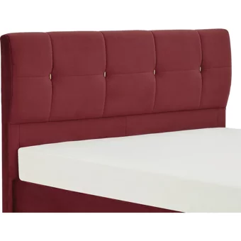 Yataş Bedding Lento 90x190 cm Başlıklı Yataklı Sandıklı Tek Kişilik Baza Seti Bordo
