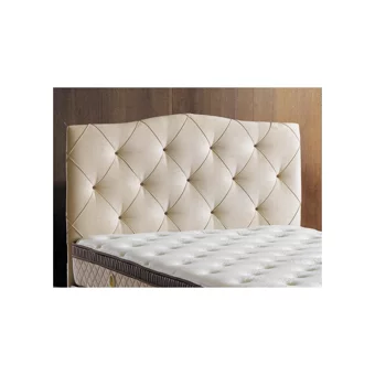 Belletto Deluxe 120x200 cm Başlıklı Yataklı Sandıklı Tek Kişilik Baza Seti Krem