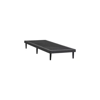 Niron Yatak Slim Pocket 90x200 cm Başlıklı Yataklı Tek Kişilik Baza Seti Antrasit