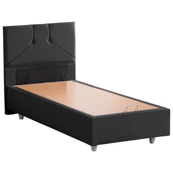 Setay Wick 120x200 cm Başlıklı Sandıklı Tek Kişilik Baza Seti Antrasit