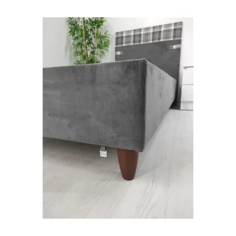 İpek Mobilya Volo 120x200 cm Başlıksız Sandıklı Tek Kişilik Baza Seti Gri