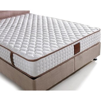 Mobilya Dükkanım Sedef 100x200 cm Başlıklı Yataklı Sandıklı Tek Kişilik Baza Seti Krem