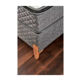 Mobilya Dükkanım Relax 90x190 cm Başlıklı Yataklı Sandıklı Tek Kişilik Baza Seti Gri