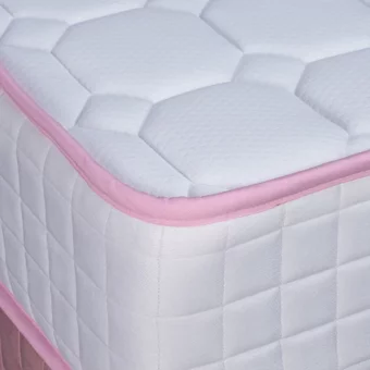 Alf SİESTA 120x200 cm Başlıklı Yataklı Sandıklı Tek Kişilik Baza Seti Pembe