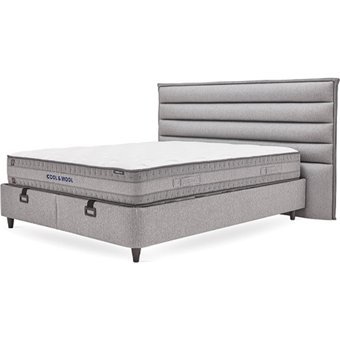 Yataş Canto 120x200 cm Başlıklı Yataklı Sandıklı Tek Kişilik Baza Seti Gri