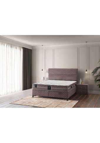 Mobilya Dükkanım Dia 90x190 cm Başlıklı Yataklı Sandıklı Tek Kişilik Baza Seti Siyah