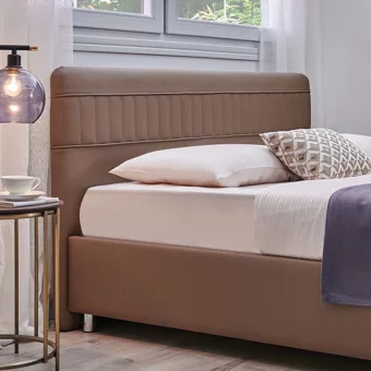 Yataş Bedding Somni 100x200 cm Başlıklı Yataklı Sandıklı Tek Kişilik Baza Seti Vizon