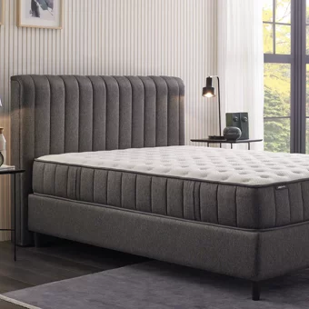 Yataş Lento 100x200 cm Başlıklı Yataklı Sandıklı Tek Kişilik Baza Seti Siyah