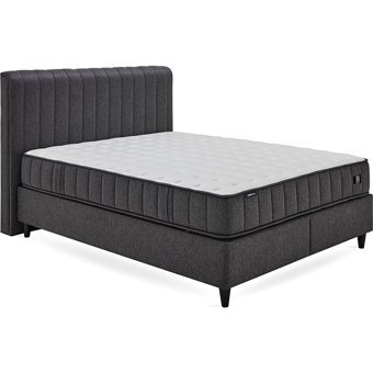 Yataş Lento 100x200 cm Başlıklı Yataklı Sandıklı Tek Kişilik Baza Seti Siyah