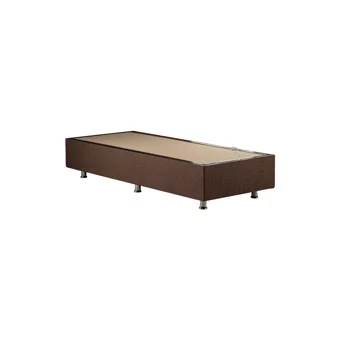 Niron Yatak Cotton No Turn 90x190 cm Başlıklı Yataklı Sandıklı Tek Kişilik Baza Seti Kahverengi