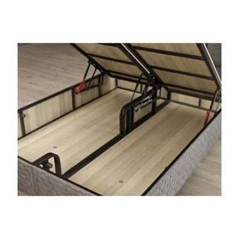 Mobilya Dükkanım Trend 120x200 cm Başlıksız Sandıklı Tek Kişilik Baza Seti Siyah