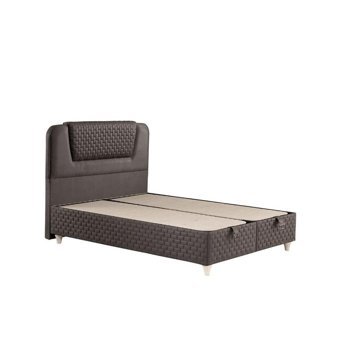 Relax 100x200 cm Başlıksız Sandıklı Tek Kişilik Baza Seti Siyah
