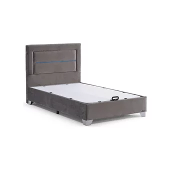 Armis Polly 100x200 cm Başlıklı Sandıklı Tek Kişilik Baza Seti Krem