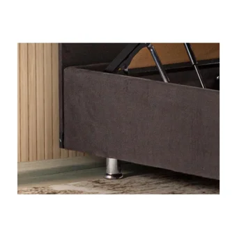 Niron Ela 90x190 cm Başlıksız Sandıklı Tek Kişilik Baza Seti Antrasit