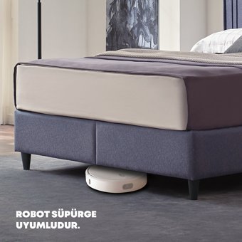 Yataş Bedding Dream Line 90x190 cm Başlıklı Yataklı Sandıklı Tek Kişilik Baza Seti Antrasit
