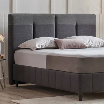 Yataş Bedding Dream Line 90x190 cm Başlıklı Yataklı Sandıklı Tek Kişilik Baza Seti Antrasit