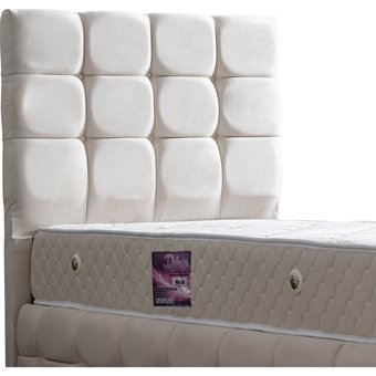 Setay Duke Lüx 90x200 cm Başlıklı Sandıklı Tek Kişilik Baza Seti Krem