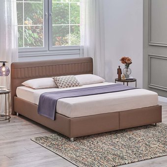 Yataş Bedding Somni 90x190 cm Başlıklı Yataklı Sandıklı Tek Kişilik Baza Seti Vizon