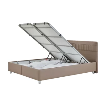 Yataş Bedding Somni 90x190 cm Başlıklı Yataklı Sandıklı Tek Kişilik Baza Seti Vizon