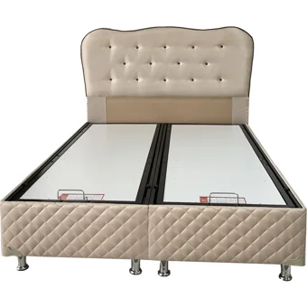 Belletto 120x200 cm Başlıklı Yataklı Sandıklı Tek Kişilik Baza Seti Kahverengi