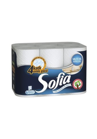 Sofia Mutfak 2 Katlı 6'lı Rulo Kağıt Havlu