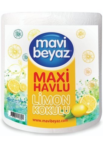 Mavi Beyaz Maxi Kokulu 2 Katlı 12'li Rulo Kağıt Havlu