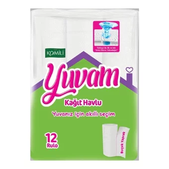 Komili Yuvam 2 Katlı 48'li Rulo Kağıt Havlu