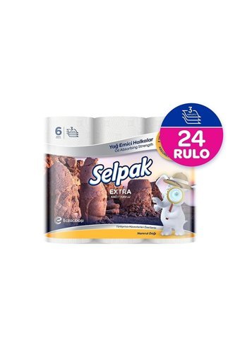 Selpak Türkiye’nin Mücevherleri Özel Seri 3 Katlı 24'lü Rulo Kağıt Havlu