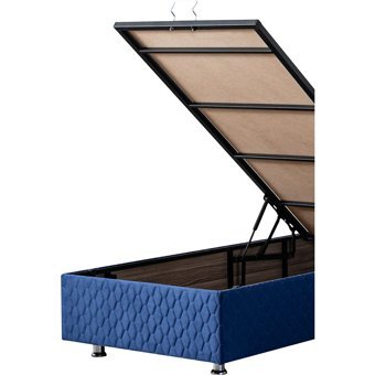 Setay Diego 90x190 cm Başlıklı Sandıklı Tek Kişilik Baza Seti Lacivert
