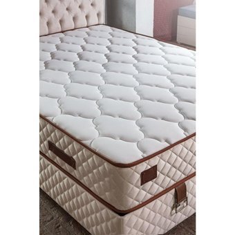 Mobilya Dükkanım Eva 120x200 cm Başlıklı Yataklı Sandıklı Tek Kişilik Baza Seti Bej