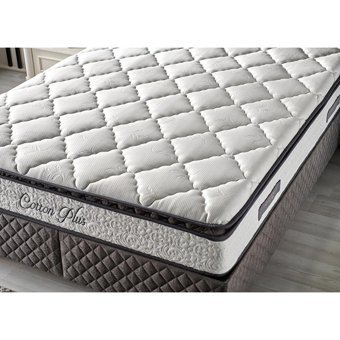 Mobilya Dükkanım Cotton Plus 90x190 cm Başlıklı Yataklı Sandıklı Tek Kişilik Baza Seti Gri