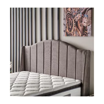 Mobilya Dükkanım Cotton Plus 90x190 cm Başlıklı Yataklı Sandıklı Tek Kişilik Baza Seti Gri