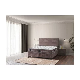 Mobilya Dükkanım Dia 120x200 cm Başlıklı Sandıklı Tek Kişilik Baza Seti Siyah