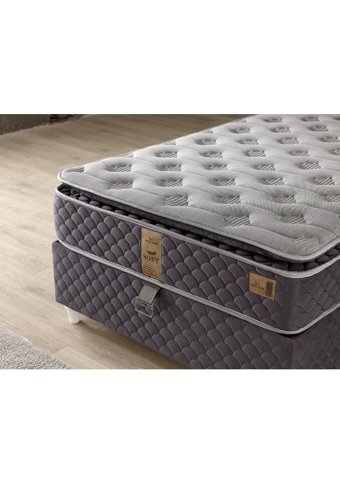 Mobilya Dükkanım Lara 120x200 cm Başlıklı Yataklı Sandıklı Tek Kişilik Baza Seti Siyah