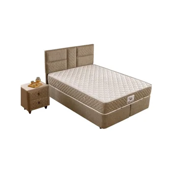 Mobilya Dükkanım Tetra 90x190 cm Başlıklı Yataklı Sandıklı Tek Kişilik Baza Seti Krem