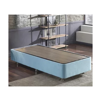 Niron Yatak Cozy 100x200 cm Başlıksız Sandıklı Tek Kişilik Baza Seti Mavi