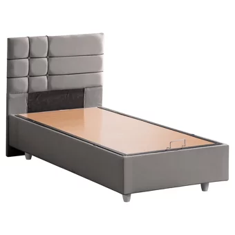 Setay Almada 90x200 cm Başlıklı Sandıklı Tek Kişilik Baza Seti Gri