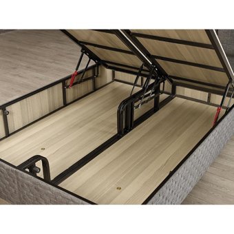 Mobilya Dükkanım Trend 90x190 cm Başlıksız Sandıklı Tek Kişilik Baza Seti Siyah