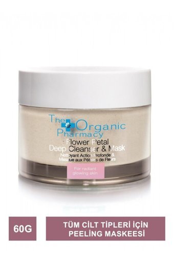 The Organic Pharmacy Flower Petal Deep Cleanser Nemlendiricili Krem Yüz Maskesi 60 gr