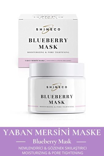 Shineco Blueberry Mask Nemlendiricili Krem Yüz Maskesi 50 ml