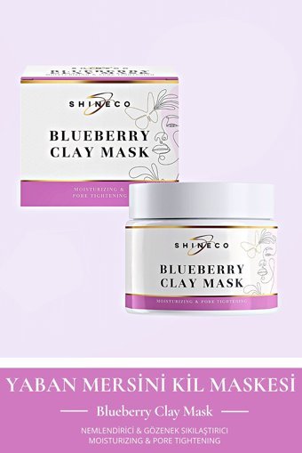 Shineco Blueberry Mask Nemlendiricili Krem Yüz Maskesi 50 ml