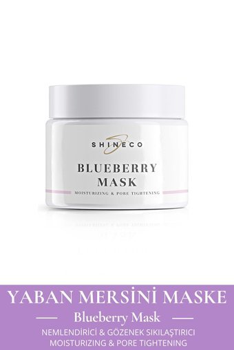 Shineco Blueberry Mask Nemlendiricili Krem Yüz Maskesi 50 ml