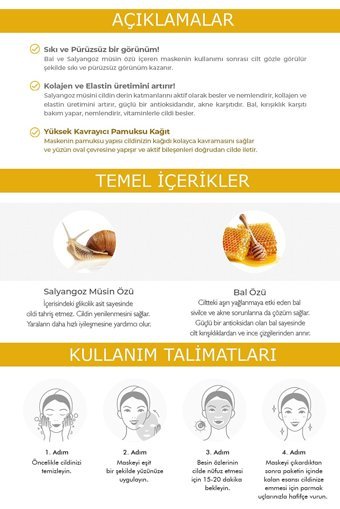 Deoproce Color Synergy Yellow Nemlendiricili Kağıt Yüz Maskesi 20 gr